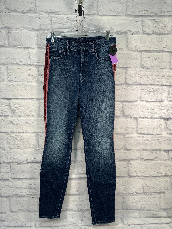 women's denim jeans with distressed back pocketsBlue & Pink Jeans Designer Mother, Size 8