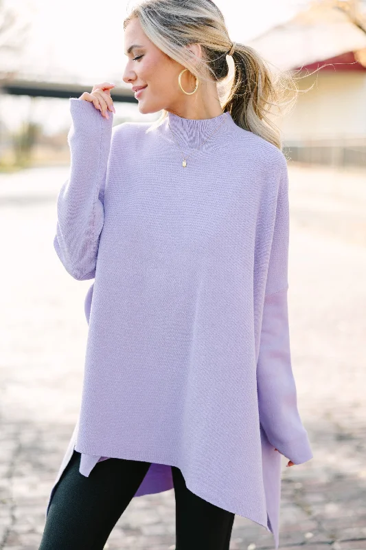 camisoles for womenGoing With You Lavender Purple Mock Neck Sweater