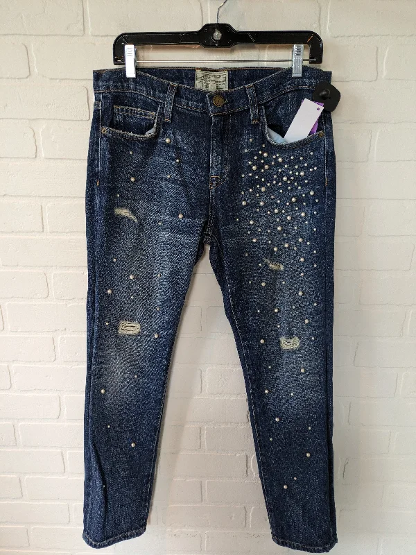 women's denim jeans for special occasionsBlue Denim Jeans Straight Current Elliott, Size 2