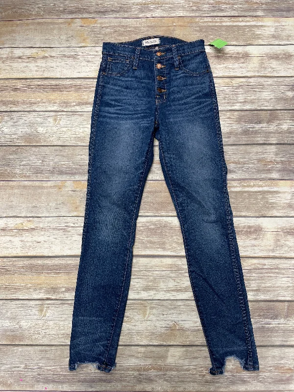 women's denim jeans with lace trimBlue Denim Jeans Skinny Madewell, Size 0