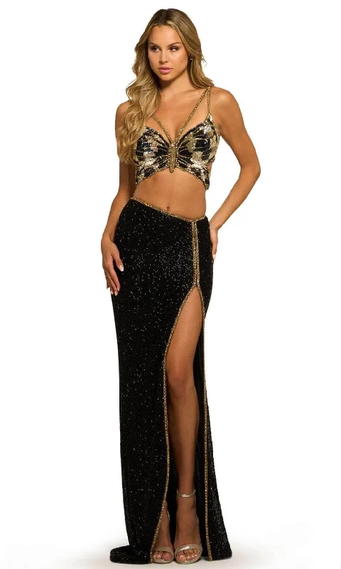 women's lace dressesSherri Hill 55409 - Beaded Butterfly Evening Gown