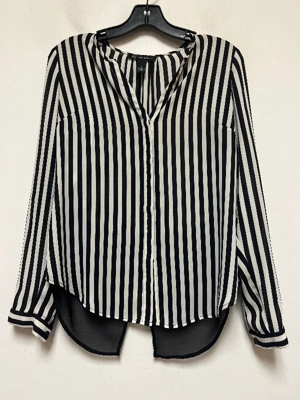 women's tops with unique designsTop Long Sleeve By Inc In Striped Pattern, Size: Xs