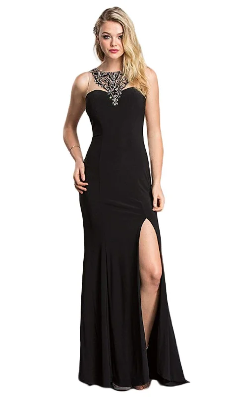 women's beach dressesAspeed Design - Sheath Evening Dress with Slit