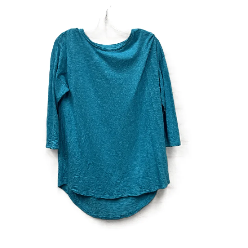 women's tops for those who believe in expressing their individuality through fashionTop Long Sleeve By Chicos In Teal, Size: M