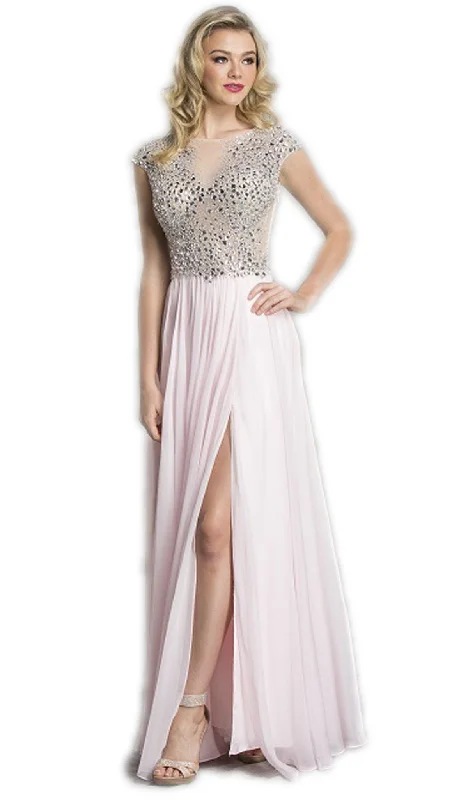 women's travel dressesAspeed Design - Crystal Embellished Evening Dress