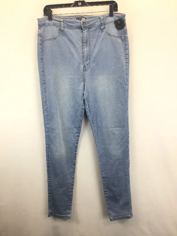 women's denim jeans with raw hemsDenim Jeans Skinny Fashion Nova, Size 1x