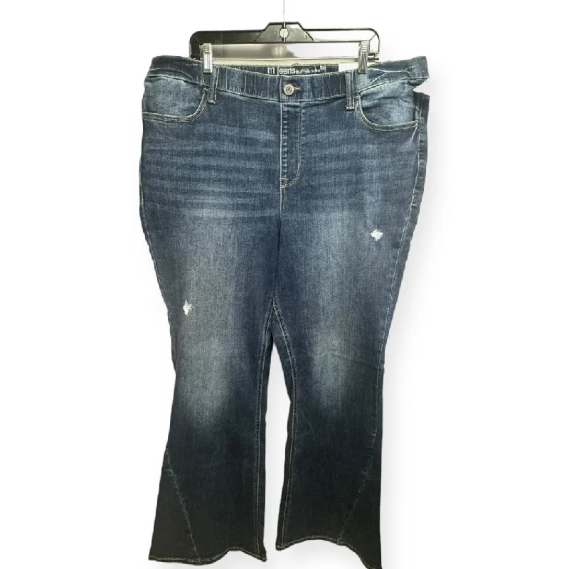 women's denim jeans for a timeless classic lookCool Comfort Pull On Jeggings Blue Denim Jeans Boot Cut Maurices, Size 22