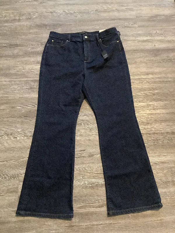 women's denim jeans for curvy womenBlue Jeans Boot Cut Ann Taylor, Size 14