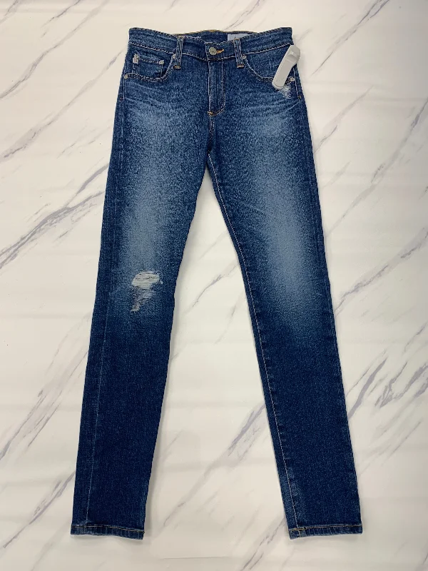 women's denim jeans with distressed back pocketsJeans Skinny Ag Jeans, Size 2