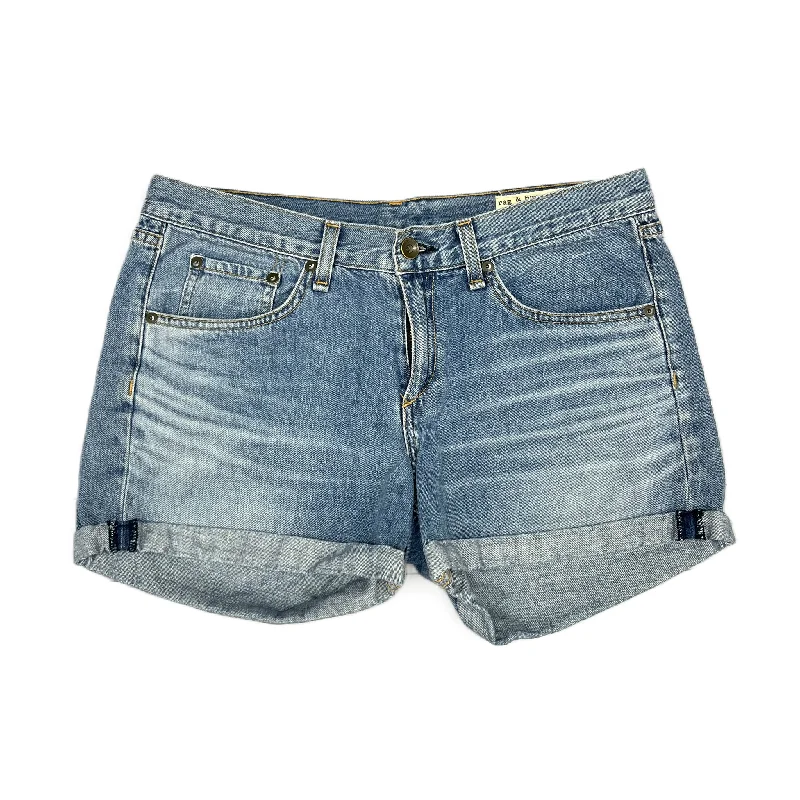 women's dark denim jeansBlue Denim Shorts Designer By Rag & Bones Jeans, Size: 4