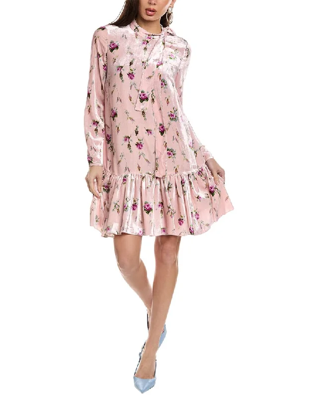 Velvet DressRED Valentino Silk-Blend Mini Dress