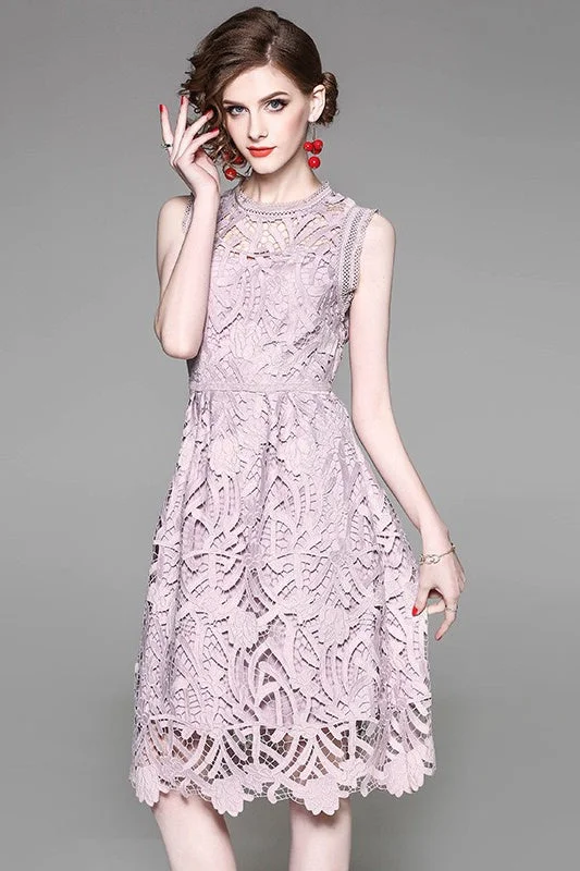 Lace DressElegant Lace Midi Dress