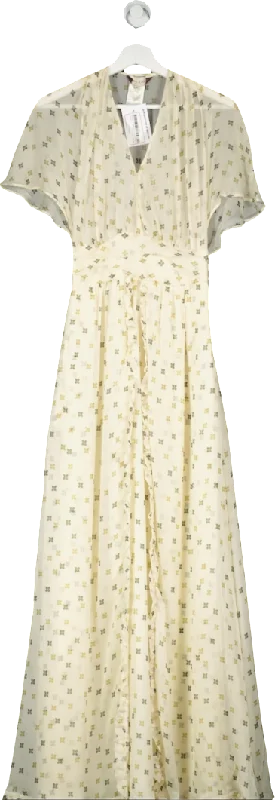 Velvet DressPaul & Joe Cream Silk Maxi Dress UK 8