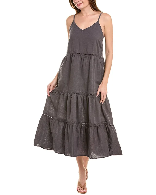 women's cocktail dressesSplendid Jacqueline Linen-Blend Maxi Dress