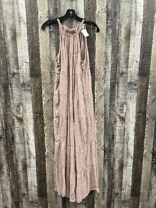 High-Neck DressDress Casual Maxi By Listicle In Tan, Size: S