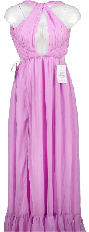 Statement DressAlamour Purple Gwen Maxi Dress UK 8