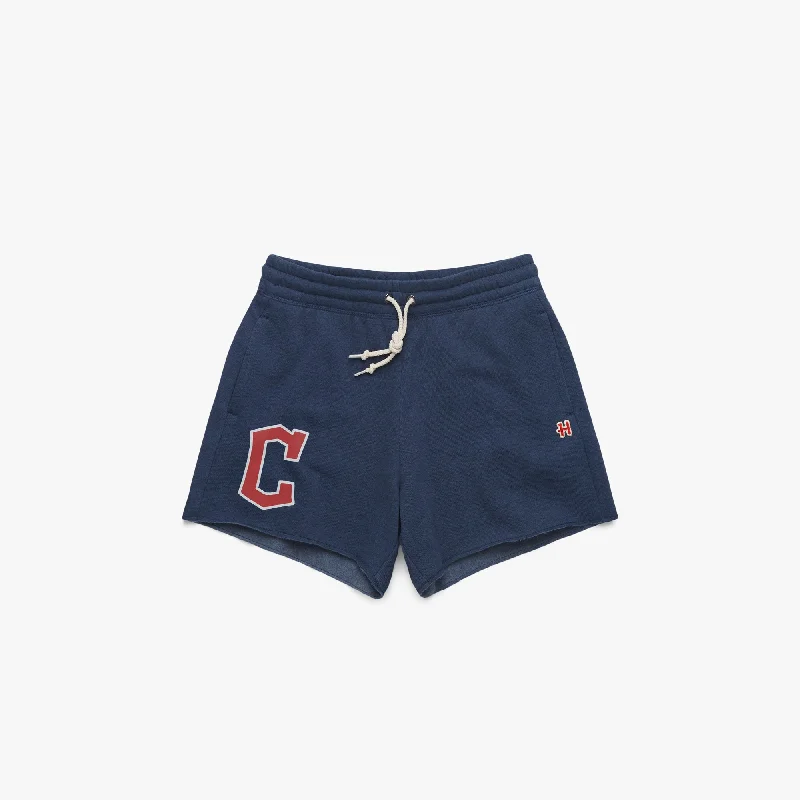 women's silk shortsWomen's Cleveland Guardians Cap Logo '22 Sweat Shorts