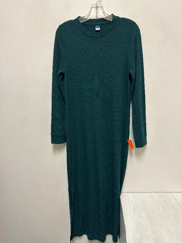 Laced DressDress Casual Maxi By Old Navy In Green, Size: M