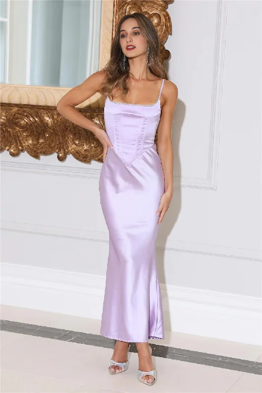 Maternity DressAlways Mine Midi Dress Lilac