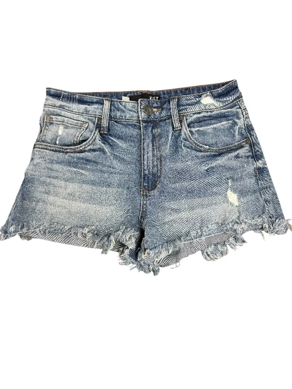 women's mini shortsShorts By Kut In Blue Denim, Size: 0