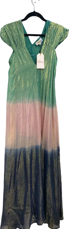 Floor-Length DressLAW & CO Green Multi-Colour Maxi Dress UK 12/14