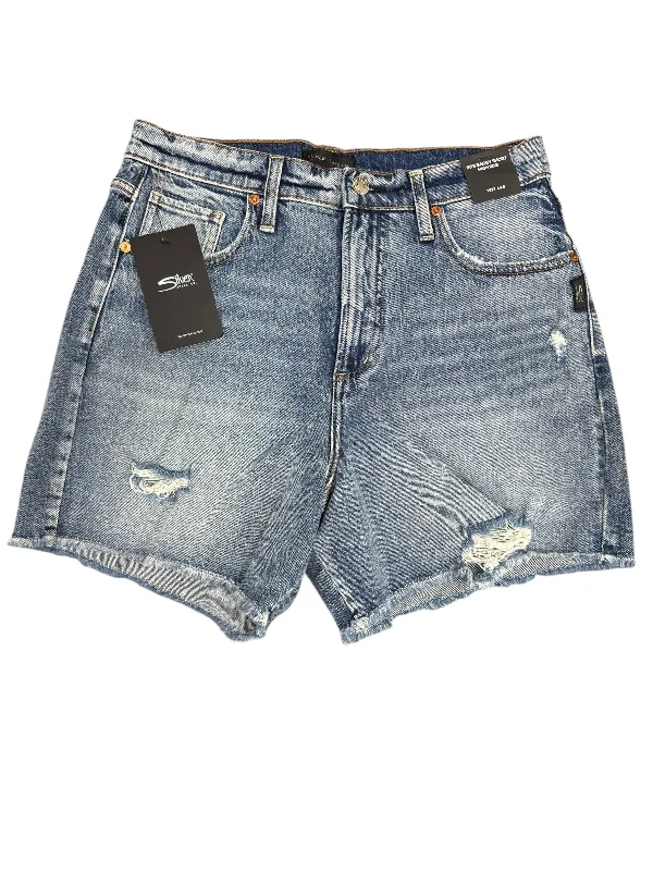 women's pajama shortsShorts By Silver In Blue Denim, Size: 4