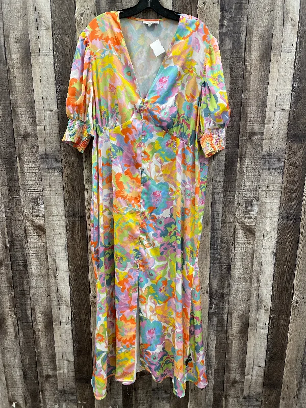 Plus-Size DressDress Casual Maxi By Cme In Multi-colored, Size: 1x