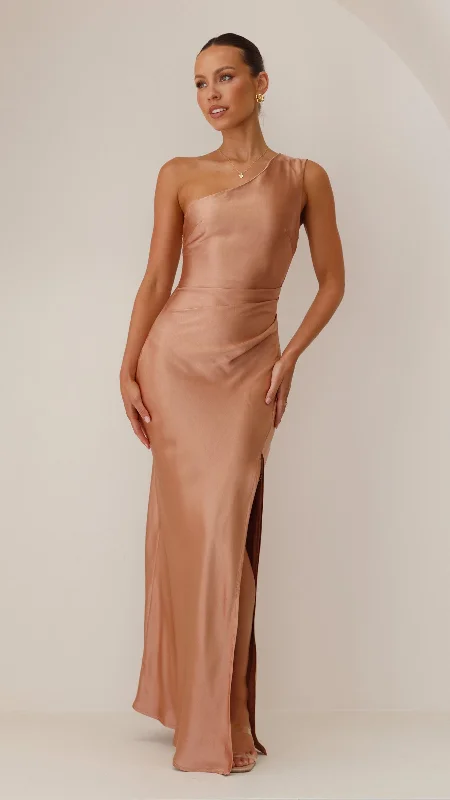 Velvet DressVictoria Maxi Dress - Clay