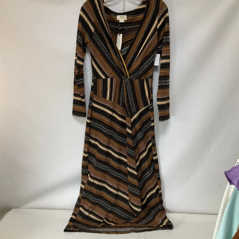 Skater DressDress Casual Maxi By Maeve In Brown, Size: S