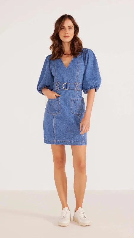 Organza DressMinkPink Peyton Denim Mini Dress