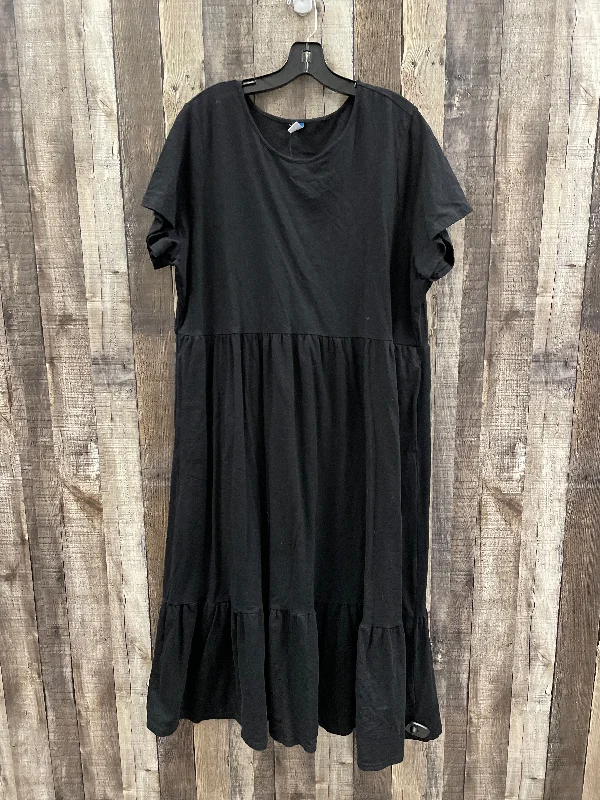 Custom DressDress Casual Maxi By Old Navy In Black, Size: Xxl