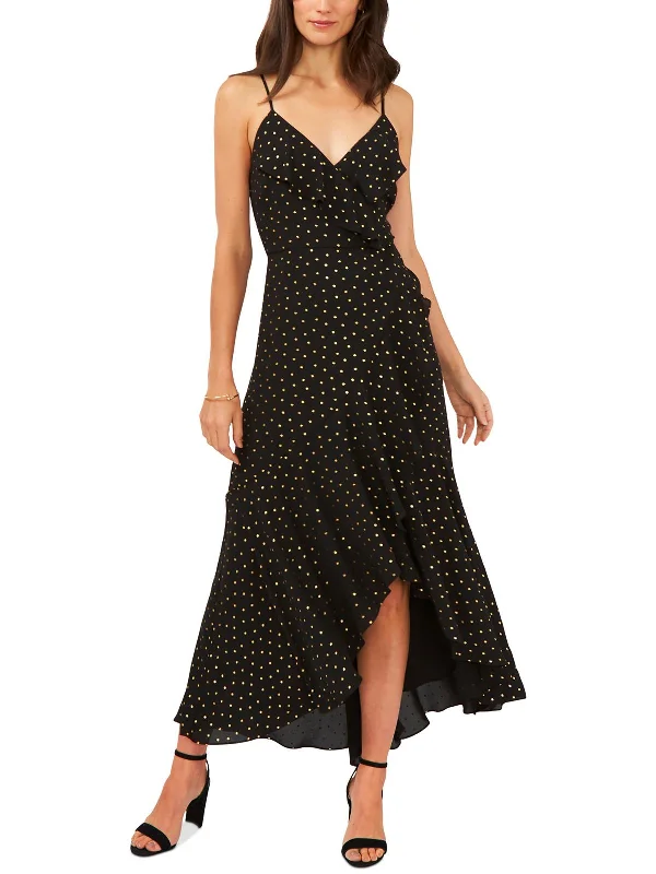 Zip-Up DressWomens Printed Long Maxi Dress