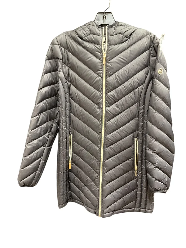 women's coats with hoodsCoat Puffer & Quilted By Michael By Michael Kors In Black, Size: M