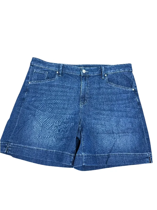 women's beach shortsShorts By Chicos In Blue Denim, Size: 16