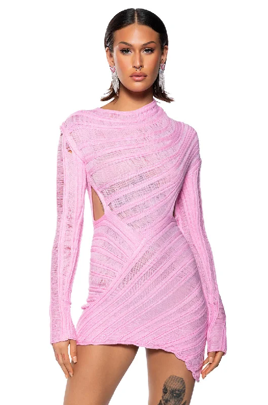 women's maximalist dressesBE ABOUT IT KNIT MINI DRESS