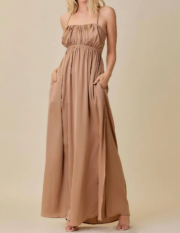 women's formal dressesThe Wait Is Over Maxi Dress In Latte