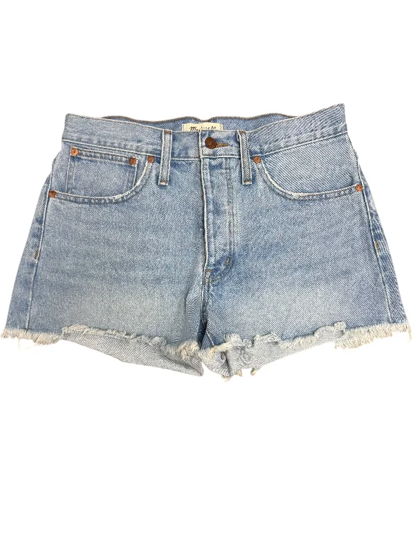 women's spandex shortsShorts By Madewell In Blue Denim, Size: 4