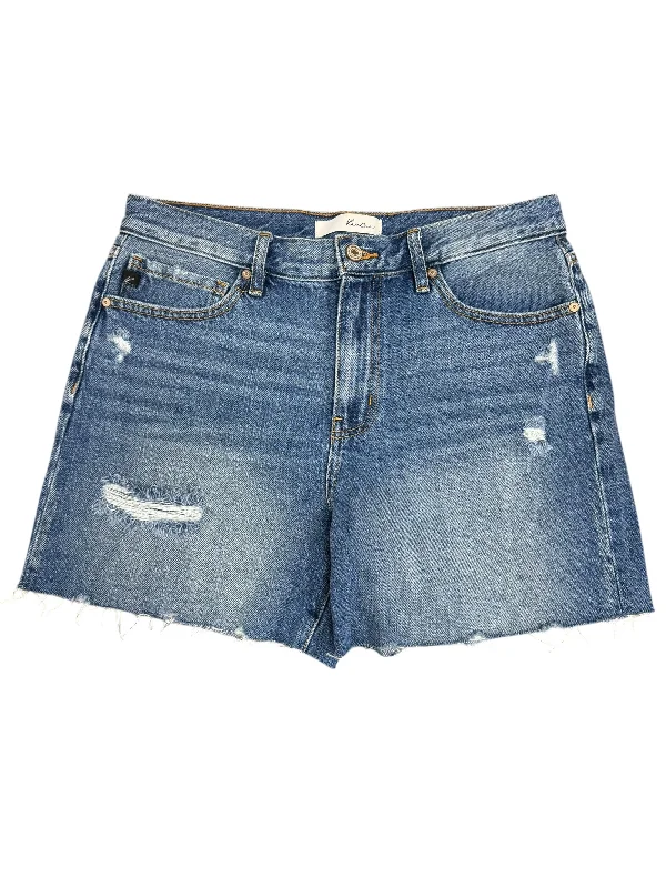 women's bootcut shortsShorts By Kancan In Blue Denim, Size: 8