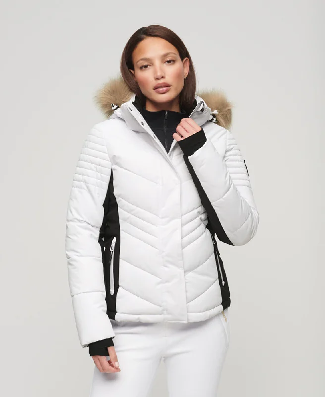 women's coats for maternity wearSki Luxe Puffer Jacket | White