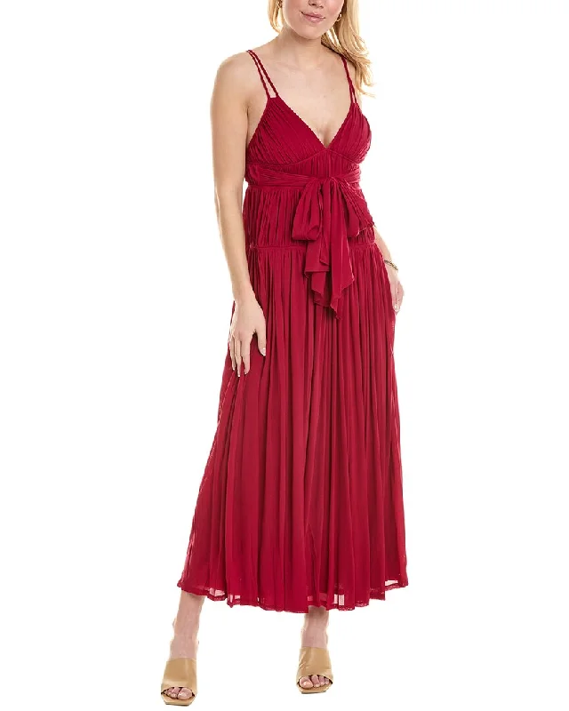 Button-Down DressRebecca Taylor Ruched Maxi Dress