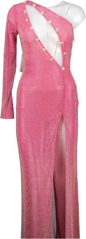 women's cocktail dressesAlamour Pink Shanna Cut Out Maxi Dress UK 8