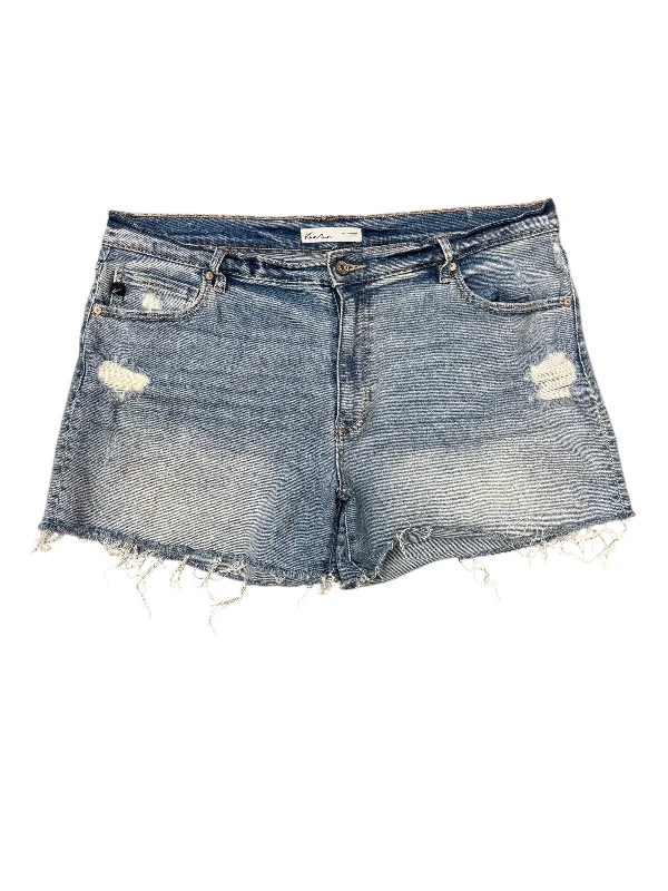 women's chiffon shortsShorts By Kancan In Blue Denim, Size: 16