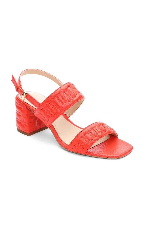 women's sustainable pantsLAKEWOOD LOGO STITCH SLINGBACK WITH BLOCK HEEL