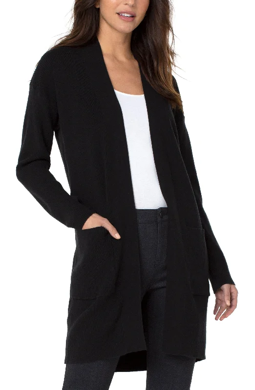 women's cotton pantsOPEN FRONT CARDIGAN SWEATER