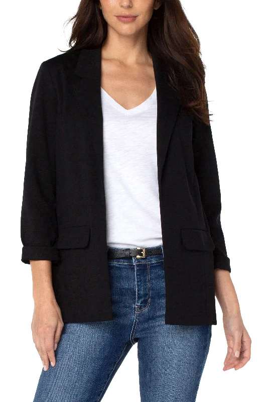 women's trendy pantsPETITE BOYFRIEND BLAZER WITH PRINCESS DARTS