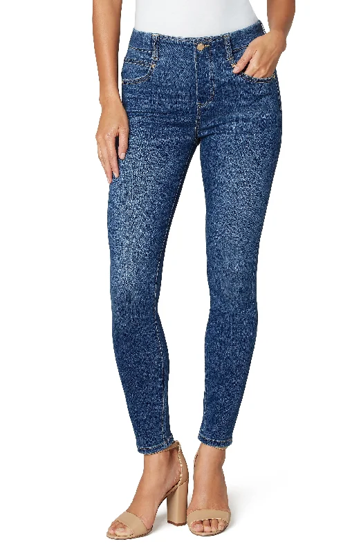 women's zipper pantsPETITE GIA GLIDER® ANKLE SKINNY