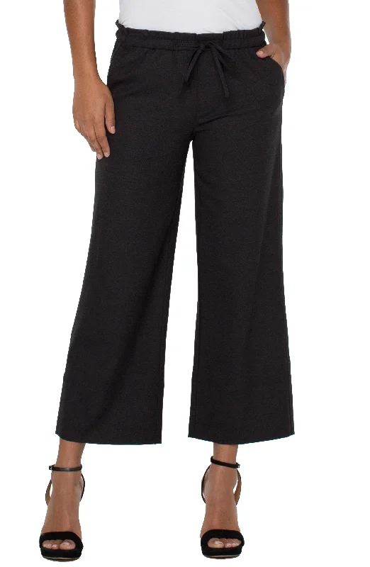 women's timeless pantsPULL-ON TIE WAIST WIDE LEG ANKLE