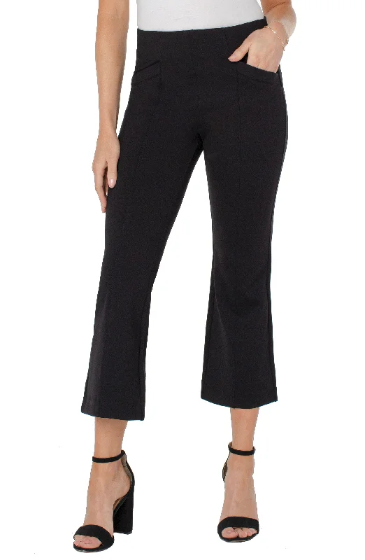 women's cropped pantsSTELLA KICK FLARE WITH WELT POCKETS