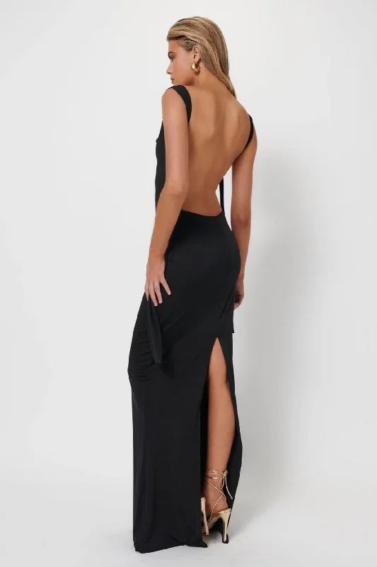 Floor-Length DressHelena Gown - Black