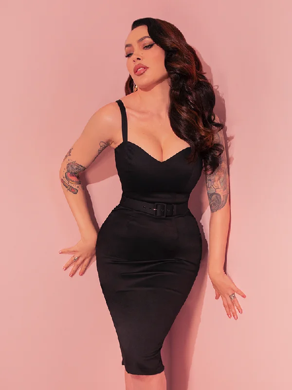 women's club dressesSweetheart Wiggle Dress in Raven Black - Vixen by Micheline Pitt